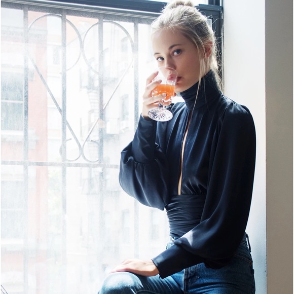 COPY - ORSEUND IRIS Night Out Top in Midnight - Picture 3 of 13